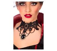 ATOSA collar halloween piedras negras brillantes mujer adulto