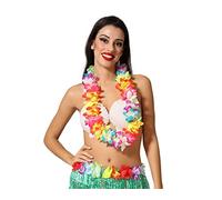 ATOSA collar hawaiano multicolor con luz led para fiestas y disfraces tropicales
