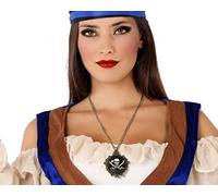 ATOSA collar pirata negro calavaera mujer adulto