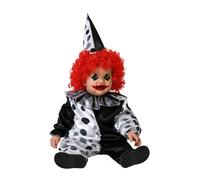 Atosa Costume Clown Grey Baby Costume Halloween Fun Attractive Seasonal Confecti