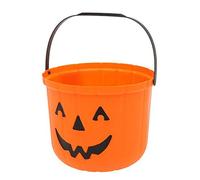 ATOSA cubo calabaza naranja 15 cm para chuches halloween