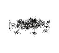 ATOSA decoración mini arañas negras halloween 50 uds