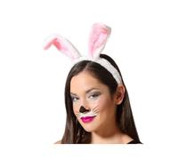 ATOSA diadema orejas conejo blanco con pelo