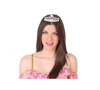 ATOSA diadema tiara plateada con corazón rosa para mujer adulta