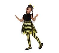 Atosa disfraz abeja niña infantil amarillo negro 5 a 6 años