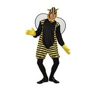 Atosa | Disfraz Abeja para Hombre y Mujer | Incluye Mono Amarillo con Capucha, Alas y Guantes | Disfraz Original y Divertido para Adultos | Carnaval, Halloween y Fiestas Temáticas | Amarillo | XXL