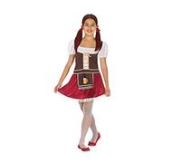 ATOSA disfraz alemana terciopelo niña infantil marrón 3 a 4 años