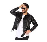 Atosa disfraz años 60 hombre adulto chupa negra M