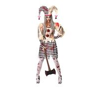 Atosa disfraz arlequin sangriento mujer adulto XL