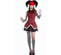 Atosa Disfraz Arlequín Talla Única Multicolor Adulto Unisex