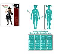 Atosa disfraz bruja pociones mágicas negro gris niña