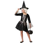 Atosa Disfraz Bruja Surtido Niña Vestido Creativo Y Personalizado Perfecto Estilo Sombrero De Punta Misterioso Fantasía Traje Hechicera Mágica Malvada Encantadora Clásica