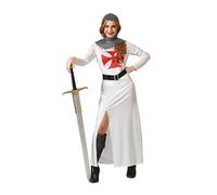 Atosa disfraz caballero cruzadas blanco mujer adulto XL