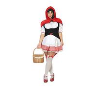 Atosa disfraz caperucita mujer adulto vestido XXL