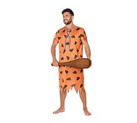 Atosa disfraz cavernicola hombre adulto naranja XL