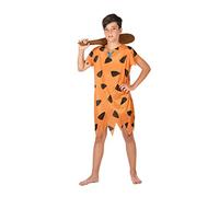 Atosa disfraz cavernicola niño infantil naranja