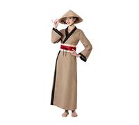 Atosa disfraz china kimono marrón adulto XS