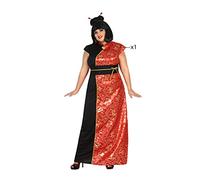 Atosa disfraz china mujer adulto vestido rojo XL