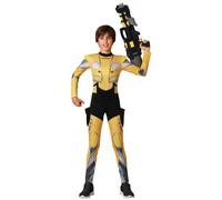 ATOSA | Disfraz Coche Robot Amarillo Infantil | Traje Divertido y Original para Niños | Ideal para Carnaval y Fiestas Temáticas | Diseño Auténtico con Detalles Únicos | Material Cómodo |Talla 7-9 Años