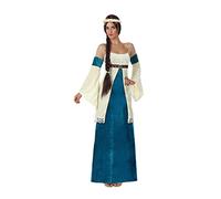 Atosa disfraz dama medieval mujer adulto noble azul XL