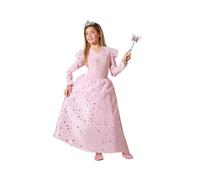 Atosa | Disfraz de Hada Madrina Rosa con Estrellas para Niña | Incluye Vestido Largo con Detalles Plateados | Disfraces Infantils Ideales para Carnaval, Halloween y Fiestas Temáticas | 5-6 Años