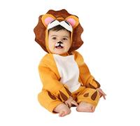 Atosa | Disfraz de León para Bebé | Traje Completo Unisex con Accesorio para la Cabeza | Disfraces Infantiles Ideales para Fiestas, Carnaval y Halloween | Color Amarillo | 12-24 Meses