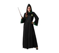 Atosa | Disfraz de Mago Verde Adulto Unisex | Hechicero | Disfraces de Slytherin para Halloween, Carnaval, Fiestas Temáticas | Incluye túnica con Capucha | Cómodo, Divertido y Original | XL