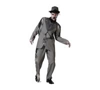 Atosa | Disfraz de Novio Gris Adulto Hombre | Cadaver, Fantasma | Disfraces de Terror para Halloween, Carnaval, Fiestas Temáticas | Incluye Chaqueta, Pantalón | Cómodo, Divertido y Original | XS-S
