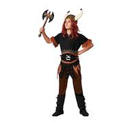 Atosa | Disfraz de Vikingo para Niño | Conviértete en un Autentico Guerrero Nórdico | Incluye Camiseta, Pantalón y Cinturón | Ideal para Carnaval y Fiestas Temáticas | 5-6 Años
