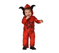 Atosa disfraz demonio rojo bebé niño con gorro 12 a 24 meses