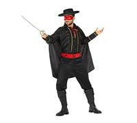 Atosa disfraz enmascarado hombre adulto espadachin XS
