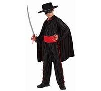 Atosa disfraz enmascarado niño infantil negro 5 a 6 años