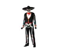 Atosa disfraz esqueleto mejicano mariachi hombre adulto M