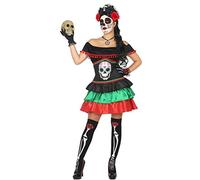 Atosa Disfraz Esqueleto Mexicano Mujer Adulto Catrina XXL
