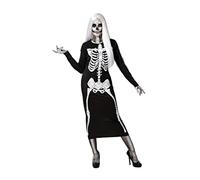 Atosa disfraz esqueleto mujer negro XS