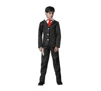 Atosa disfraz fantasma negro con corbata niño 7 a 9 años