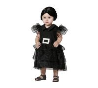 Atosa disfraz fantasma negro vestido bebé niña 6 a 12 meses