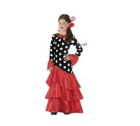 Atosa disfraz flamenca sevillana rojo negro niña infantil