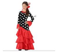 Atosa disfraz flamenca sevillana rojo negro niña infantil