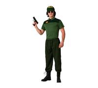 Atosa Disfraz Guardia Civil Imagen de Autoridad Y Disciplina Seguridad Y Orden Público Uniforme Verde Oscuro