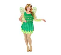 Atosa disfraz hada verde mujer adulto alas M