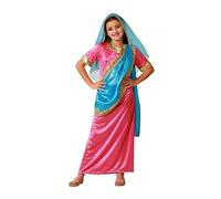 Atosa disfraz hindú exótico rosa vestido niña 3 a 4 años