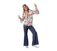 Atosa Disfraz Hippie para Hombre Multicolor Adulto XS