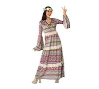 Atosa disfraz hippie mujer marrón adulto M