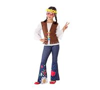 Atosa disfraz hippie niña niña infantil 7 a 9 años