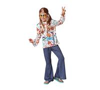 Atosa disfraz hippie niño multicolor infantil 7 a 9 años