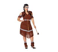 Atosa disfraz india mujer adulto marrón oscuro XS