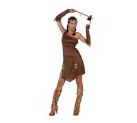 Atosa disfraz india mujer adulto vestido marrón XS