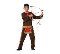 Atosa disfraz indio rojo niño infantil con cinta 10 a 12 años