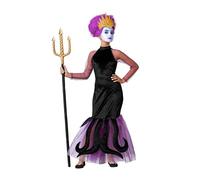 Atosa disfraz malvada violeta vestido niña 7 a 9 años